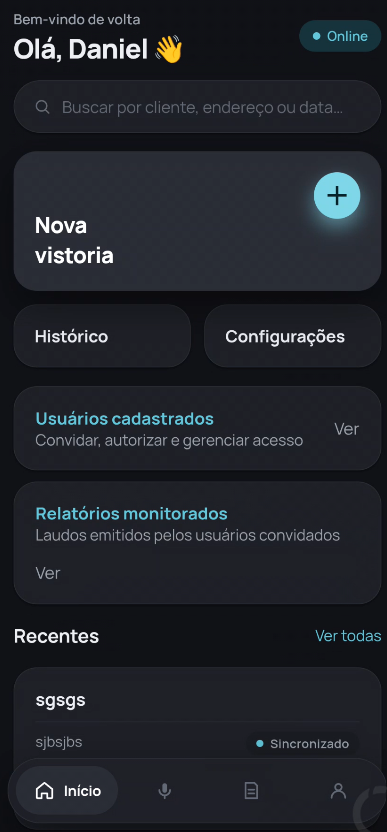 Captura de tela 1 do Voice Report